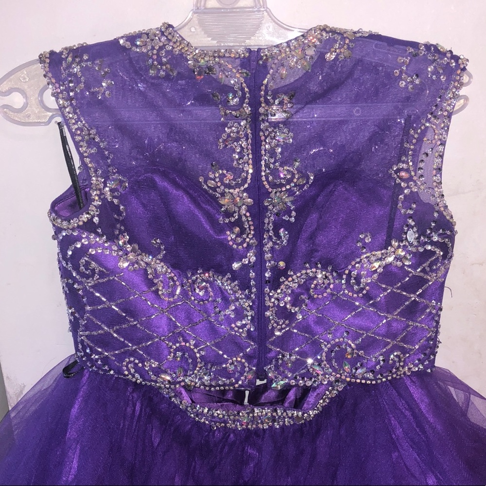 Purple Two Piece Dress